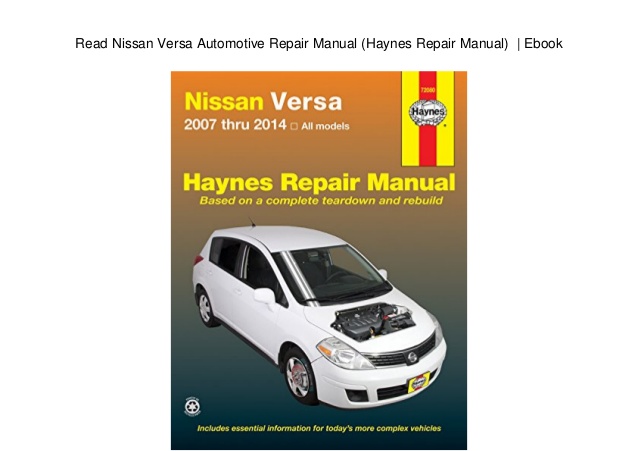 Nissan Versa 07 14 Haynes Repair Manual Pdf Free Download